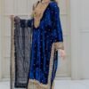 ANAMSA - 591 PURE VELVET HEAVY EMBROIDERED BEAUTIFUL DESIGN PARTY WEAR SUIT