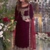 Anamsa 589 Velvet Heavy Embroidered Beautiful Design Sequence An Moti Work Pakistani Suits