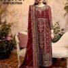 ANAMSA D NO 288 MAROON GEORGETTE DESIGNER PAKISTANI SUIT