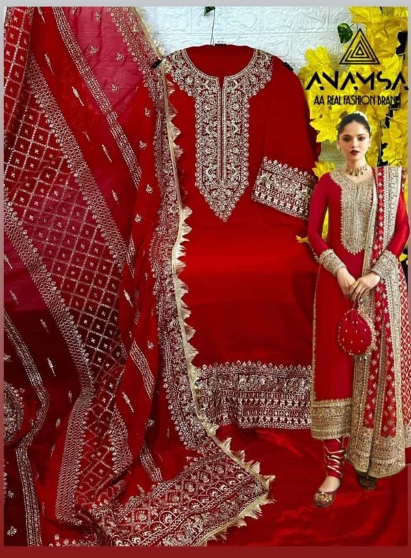 ANAMSA 411 PAKISTANI SALWAR SUITS WHOLESALE - Image 3