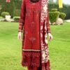 ANAMSA 412 PURE RAYON IN RED COLOUR PAKISTANI SUIT