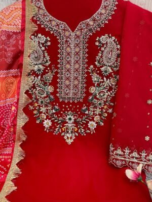 ANAMSA 263 BY ANAMSA DESIGNER PURE HEAVY GEORGETTE WORK DRESS