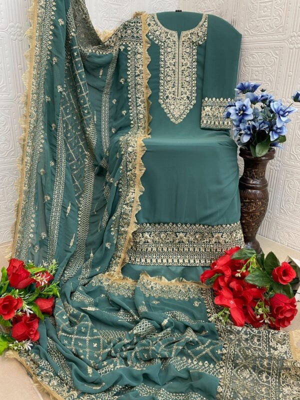 Trending Blue Color suit Shantoon fabrice - Image 2