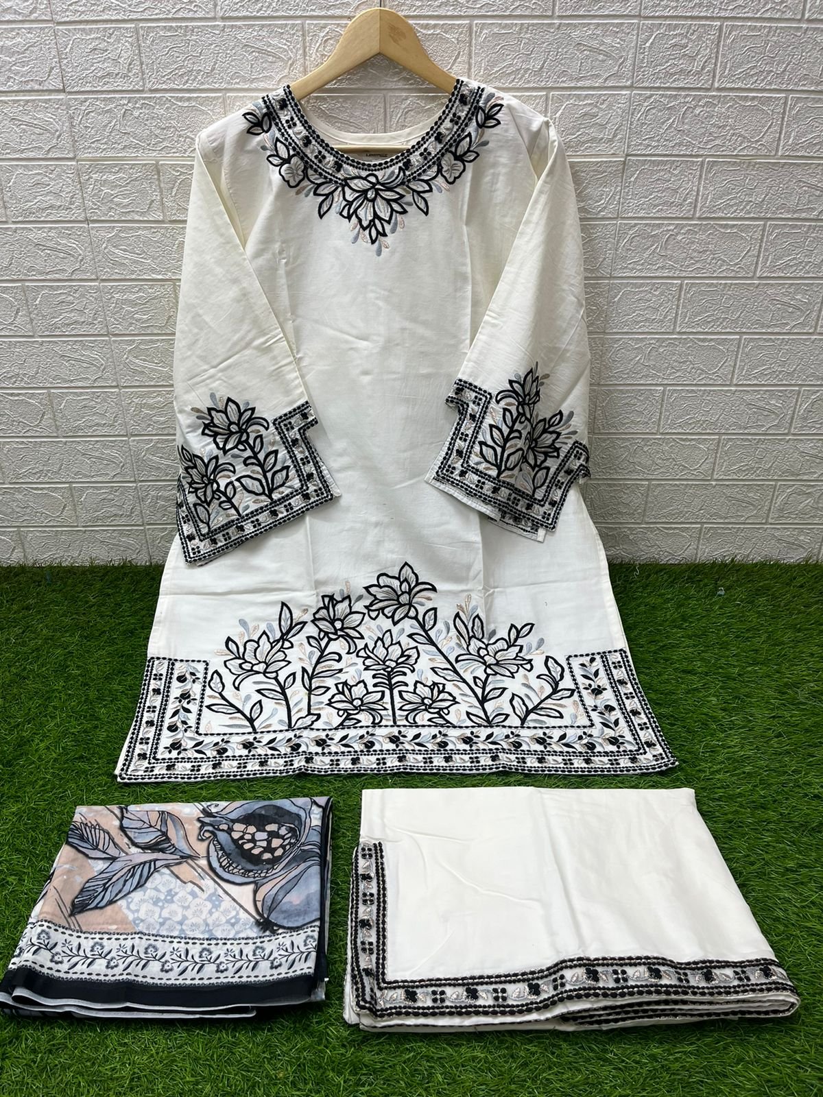 Designer Tunic with Gorgeous Heavy Embroidery Tunic - Image 3