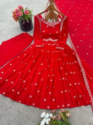 Alternative view of Presenting  New Designer Party Wear Look Top-bottom and Dupatta With Heavy Embroidery WorK