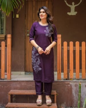 Beautiful Heavy WORK ROMAN SILK Fabric TOP BOTTOM