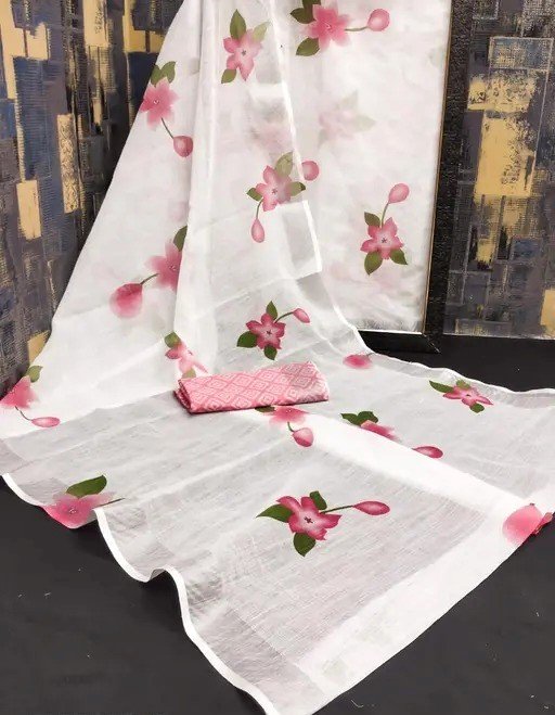 BEAUTIFUL PRINTED SAREE - Image 3