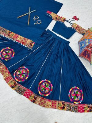 Alternative view of 🥢💃🏿👗💌AK Creation is Launching Navratri Special Pure Cotton Lehenga Choli with 6 Meter Big Flair👗💌🥢💃🏿