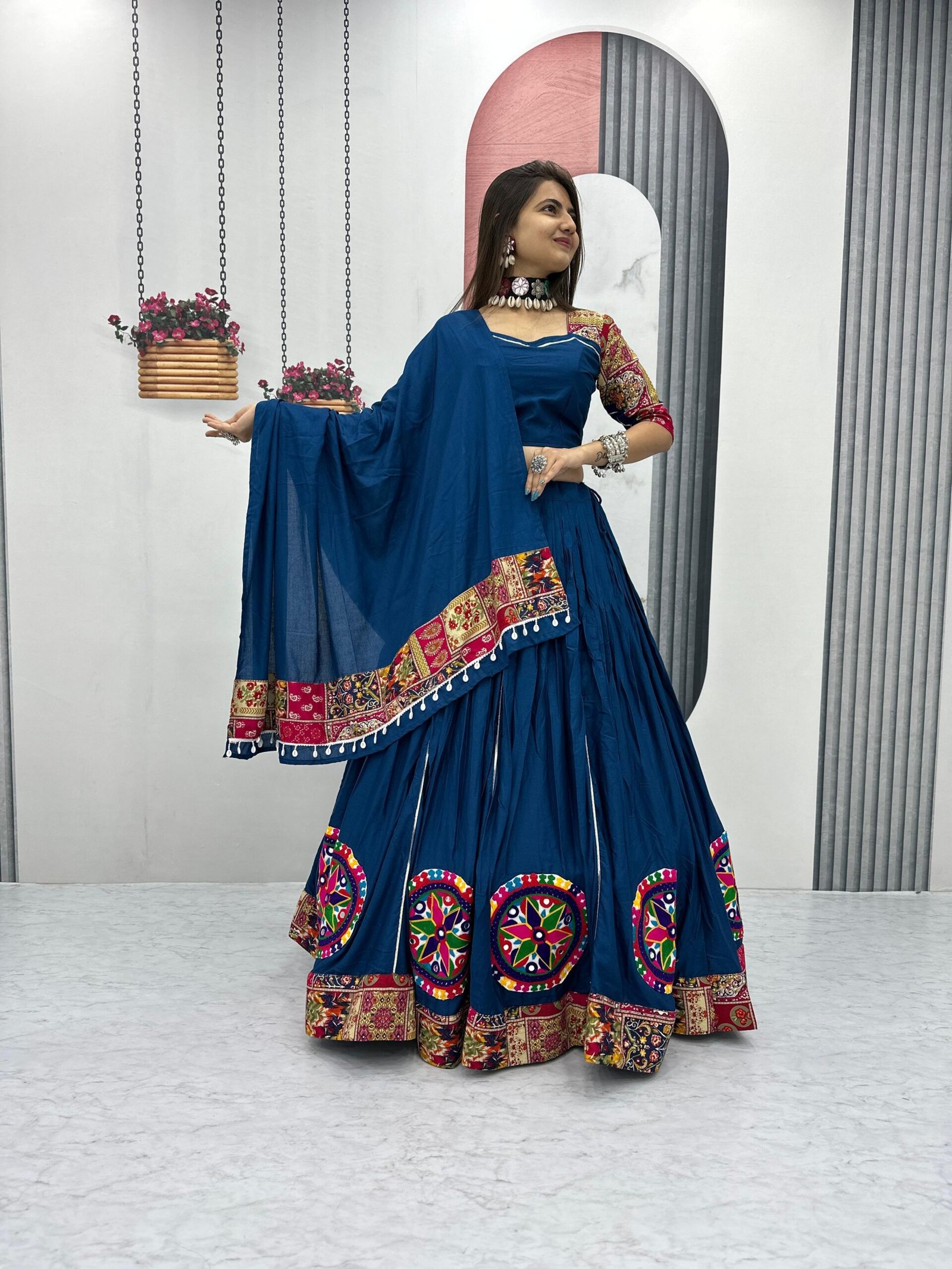 π₯’ππΏππAK Creation is Launching Navratri Special Pure Cotton Lehenga Choli with 6 Meter Big Flairπππ₯’ππΏ
