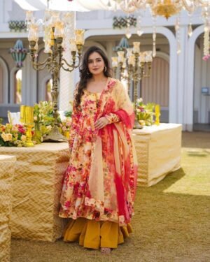 ♥️ PRESENTING NEW LONG KURTA-SHARARA-DUPATTA SET♥️