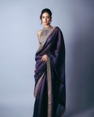You gonna love elegance with Modern touch ,Here we Presenting Exclusive Trending ananya Pandey saree Design 🌸