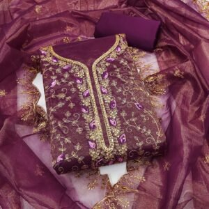 Alternative view of ORGANZA SILK WORK WITH DAIMAND (2)