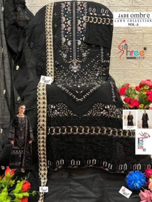 Alternative view of JADE OMBRE lawn collection vol-2