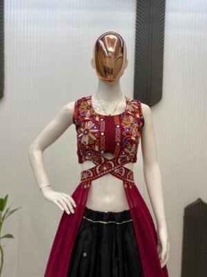 Alternative view of FOR THIS UPCOMING NAVARATRI SEASON OUR EXCLUSIVE FULL STITCHED LEHENGA CHOLI