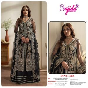 PAKISTANI CONCEPT  SAJIDA DESIGNER SUIT