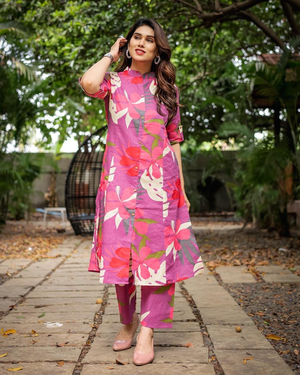 π₯ EXCLUSIVE DESGINER CO-ORD SET π₯ *Beautiful Heavy Jaipuri Printed Cotton Fabric CORD-SET * ππ ππ