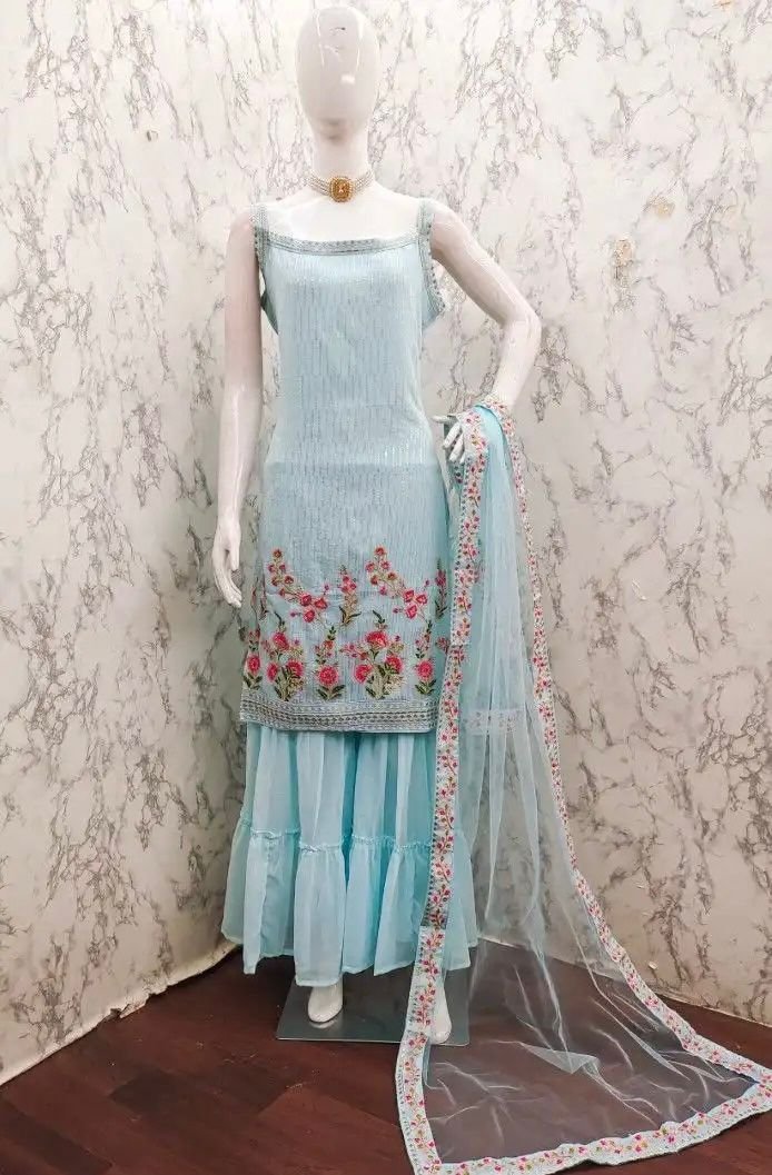 HITU TEX FANCY PLAZZO SUITS - Image 4