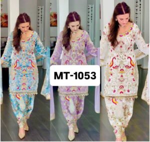 NEW DESIGNER WEAR HEAVY EMBROIDERY CHINE SEQUENCE PARTY WEAR COLLECTION