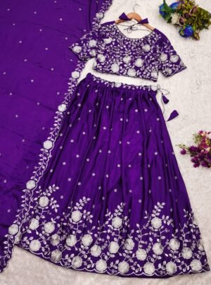 This Beautiful Embroidered Crop-Top (Fully stitched) And Skirt Is Uniquely Crafted With Love By Our Artisans. Outfit Comes In A Set Of Three - Beautifully Embroidered Skirt Blouse And Dupptta It is giving perfect stylish look for this season.