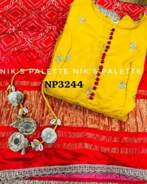 Alternative view of Here's Presenting You A Sparking ✨ Embroidery dress This chinnon Anarkali with  Jari Embroidery work all over the beautiful Flare  ♥️✨ Fine Thread Embroidery  That Look's Rich And Elegant A Perfect Outfit For Wedding & Parties ✨🥳