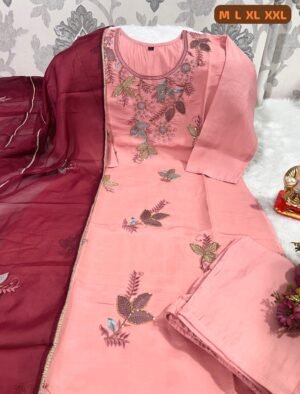 Alternative view of Launching New Designers Kurti Pent Dupatta Set