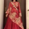 DESIGNER WEAR EMBROIDERED LEHENGA BLOUSE AND SHRUGE 💝