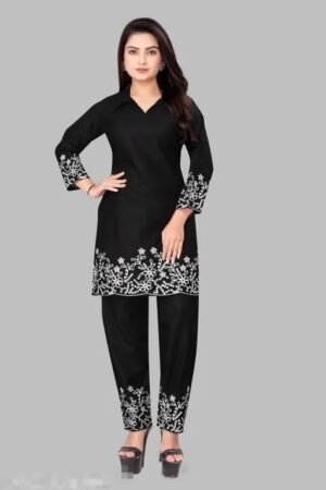 Step into elegance with this beautifully  Embroidery work, designed for timeless grace and comfort.