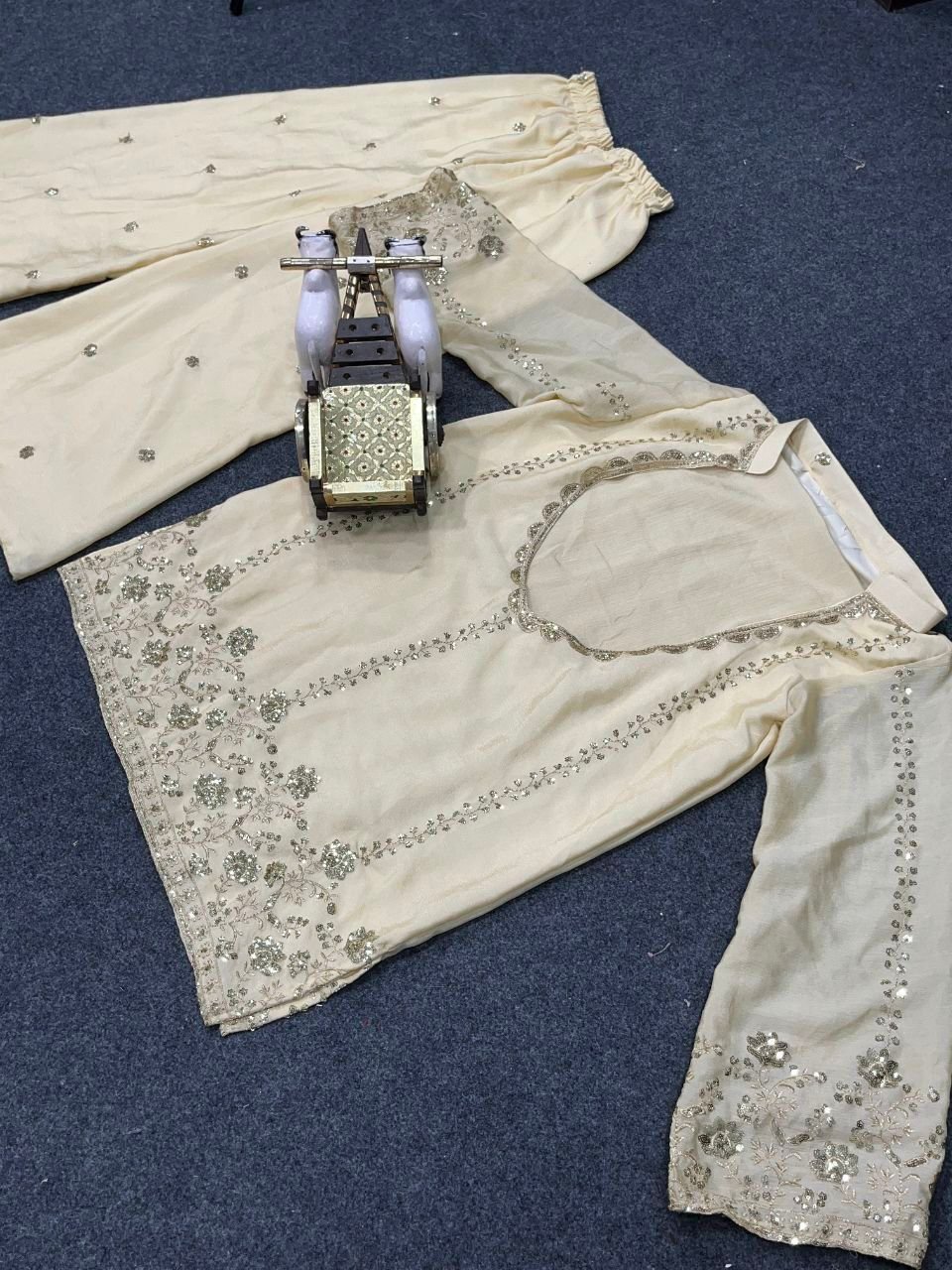 AK Launching Designer Dress,Embroidery Sequins Work, Exceptional Quality, A Perfect Fusion of Glamour and Comfort - Image 3