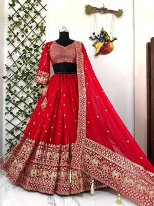 Alternative view of ❤️💐AK SERIES PRESENTING NEW  PARTY WEAR LEHENGA CHOLI💐❤️