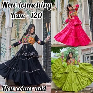 🥢💃🏿👗💌AK Creation is Launching Navratri Special Gamathi Work Lehenga choli🥢👗💌💃🏿