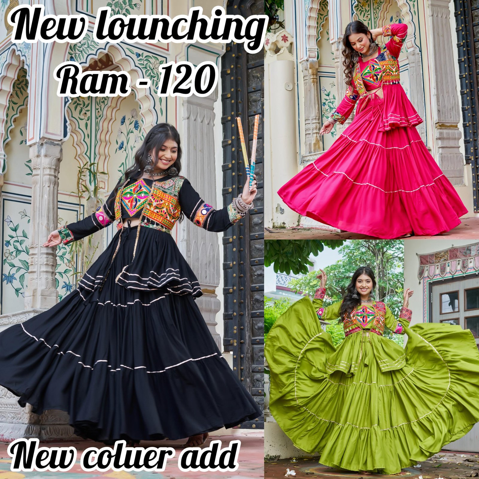 π₯’ππΏππAK Creation is Launching Navratri Special Gamathi Work Lehenga choliπ₯’ππππΏ