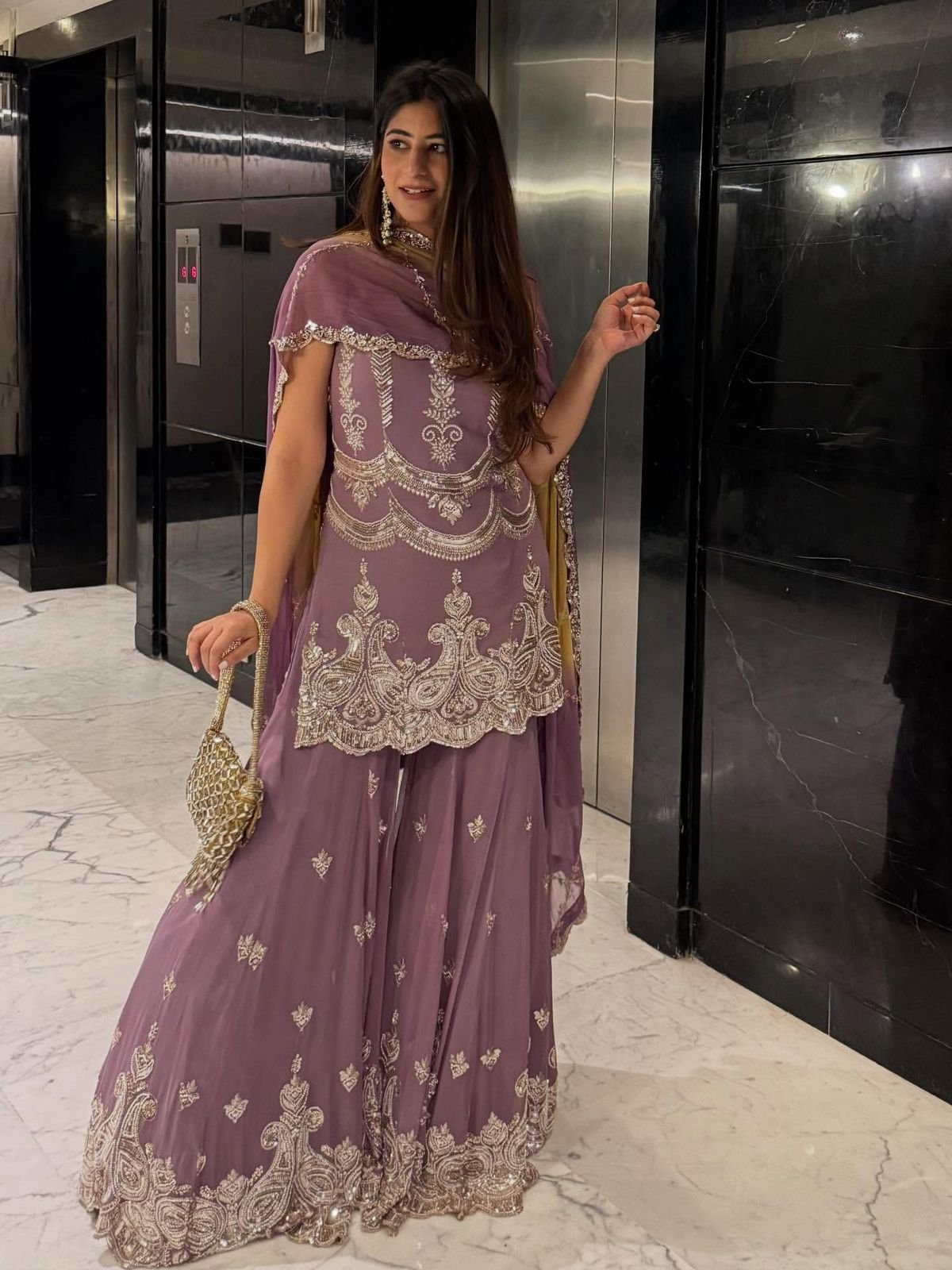 💥💕Presenting New Collection in Heavy Faux Georgette With Full Heavy Embroidery Sequence Work👌💕