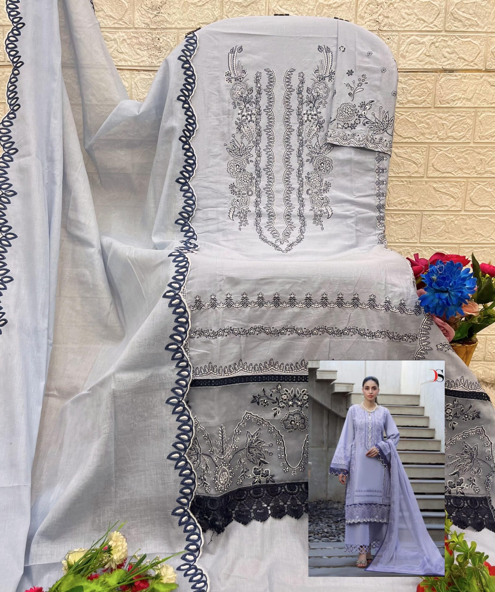 SINGLE AND MULTIPLE READY TO SHIP ELAN Lawn 25-3 by DEEPSY SUITS - Image 3