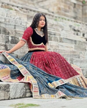 ❤️PRESENTING NEW DESIGNER PRINTED LAHENGA CHOLI❤️  👌Featuring Printed lehenga choli in heavy Muslin cotton. Quality is worth paying👌