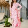 WOMEN PREMIUM COTTON BLEND PRINTED KURTA SET