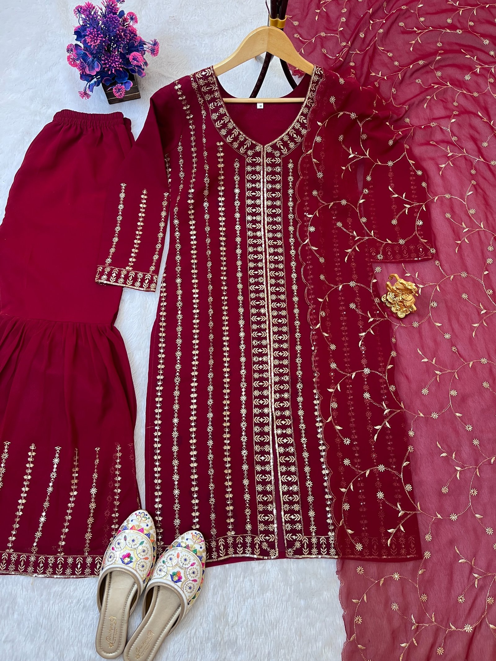 FESTIVAL SPECIAL LUNCHING NEW SHARARA PAIR WITH DUPATTA - Image 2