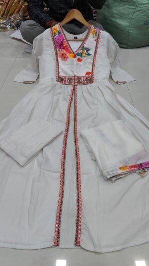 Alternative view of Women"s Embroidery Straight Kurta Pant With Dupatta