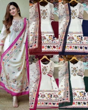 New Launching Digital Print Hit Kurti, Pant & Dupata👗