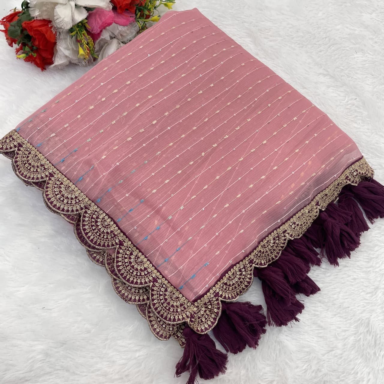 New Lounching in Tussue Silk saree - Image 13