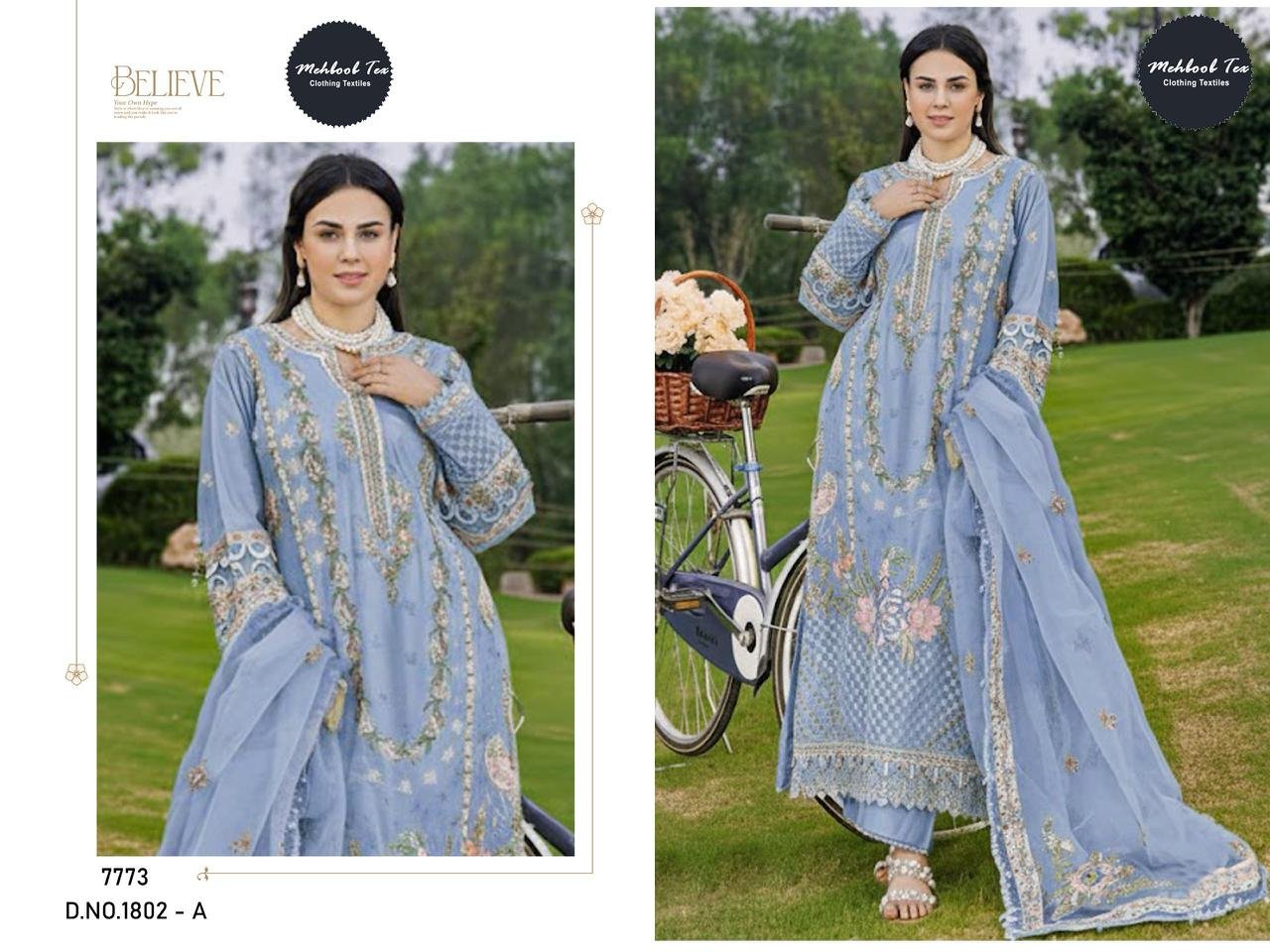 OMBRE PREMIUM VOL-9 Heavy embroderd duppta collection