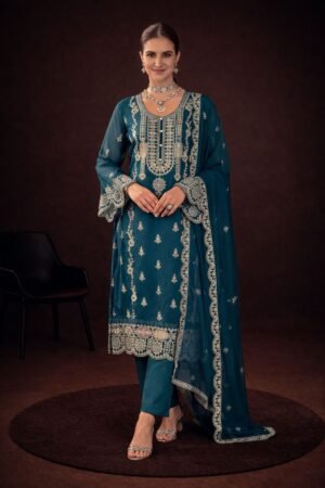 Semi-Stitched Designer Suit (Material)