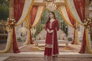 Alternative view of Semi-Stitched Designer Suit (Material)