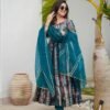 Launching New Designer Party Wear Look Gown  With Bottom and Dupatta