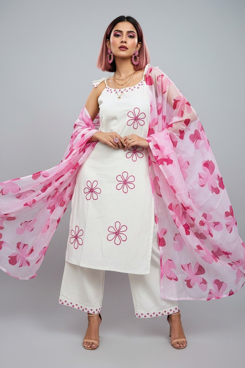 Trending Now - Kurti Pant Dupatta Set