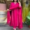 WOMEN'S PURE VISCOSE CHANDERI KURTA SETS