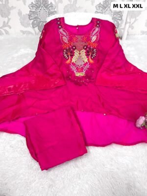 Alternative view of Mojito Silk Embroidered Kaftaan Co-ord Set