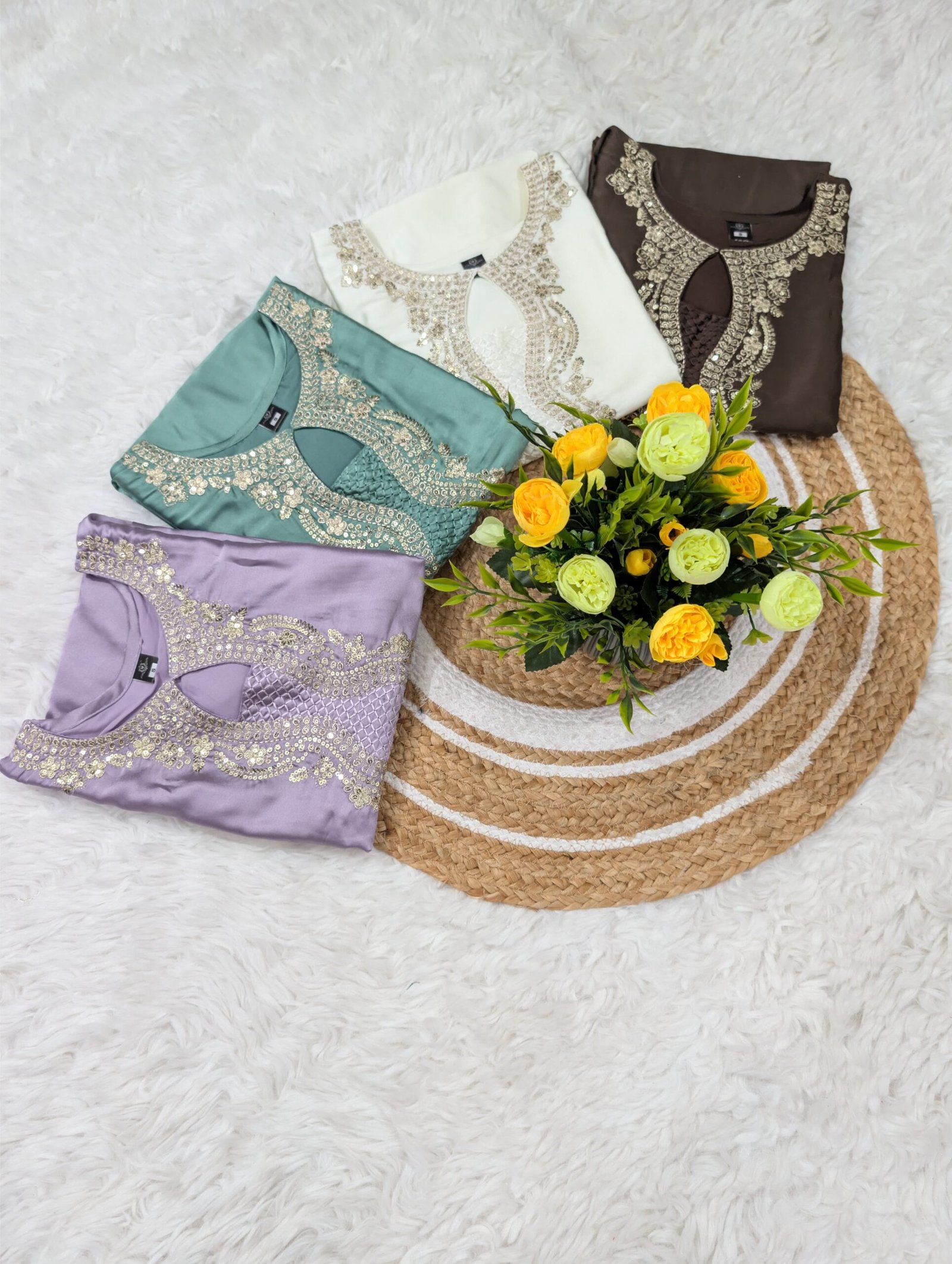 WOMEN'S PURE JAPAN SATIN KURTA SET'S - Image 10