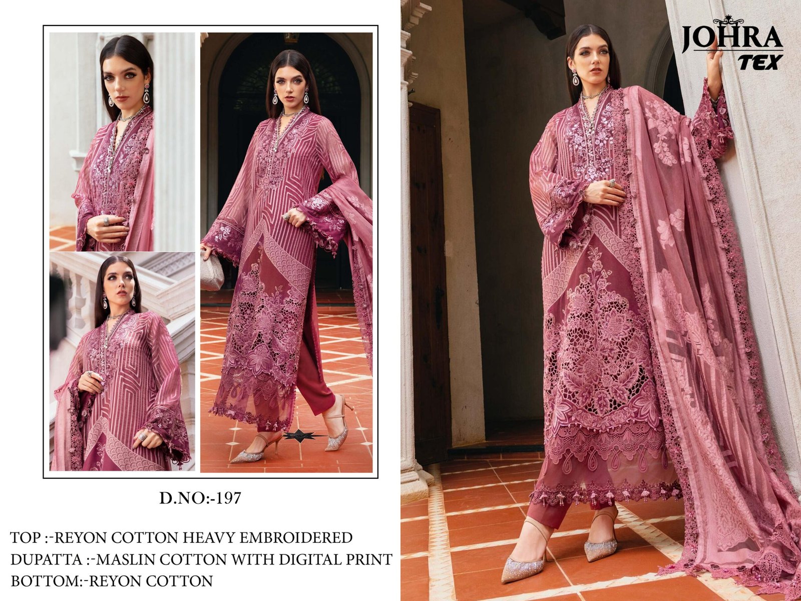 D NO :- JT-197 RAYYON UNSTITCH COLLECTION