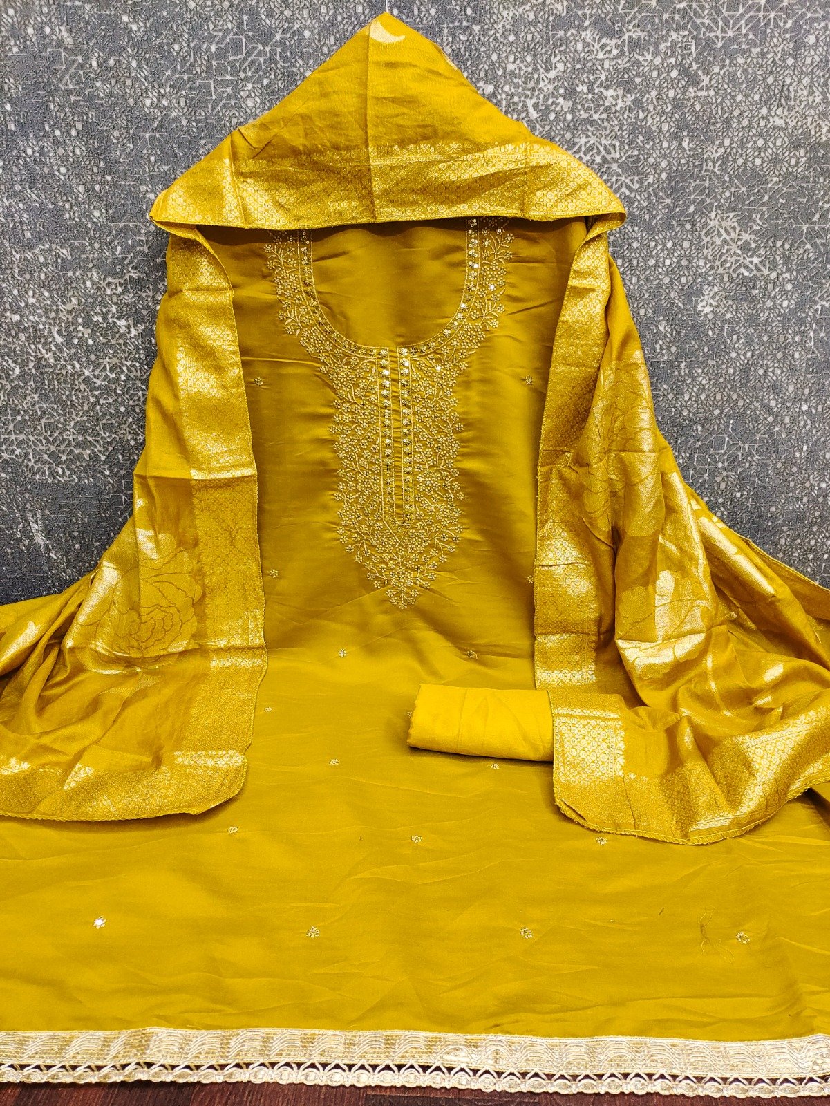 Top Fabric :- * ROMAN SILK WORK(1.9)* - Image 7