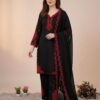 HANIA AMIR INSPIRED THIS SUMMER SEASON WEAR PAKISTANI SUIT WITH EMBROIDERED TOP, PLAZZO AND DUPATTA